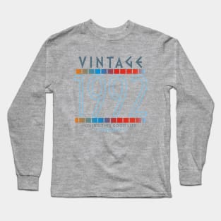 28th Birthday T-Shirt - Vintage 1992 Long Sleeve T-Shirt